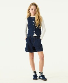 Meisjes gilet blauw
