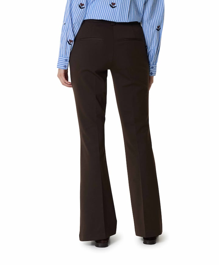 ONLPEACH MW FLARED PANT TLR NOOS dames broek bruin