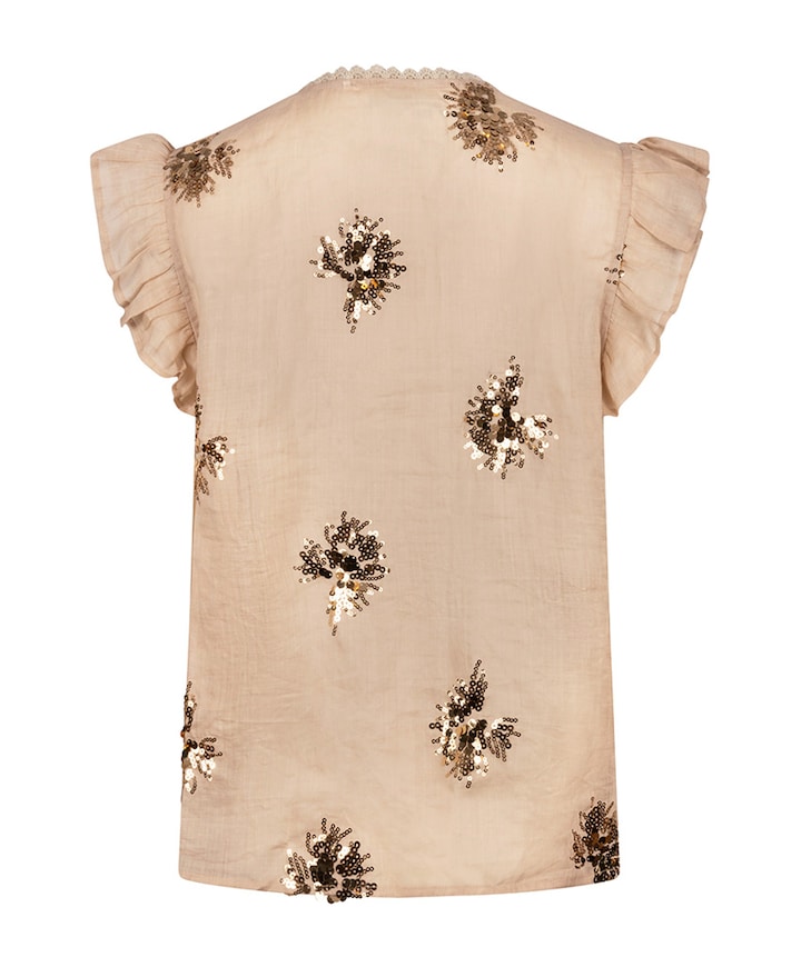 Dames top beige