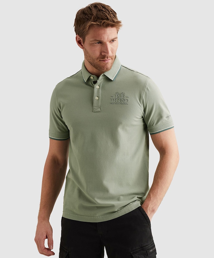Heren polo groen