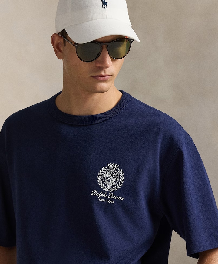Heren T-shirt blauw