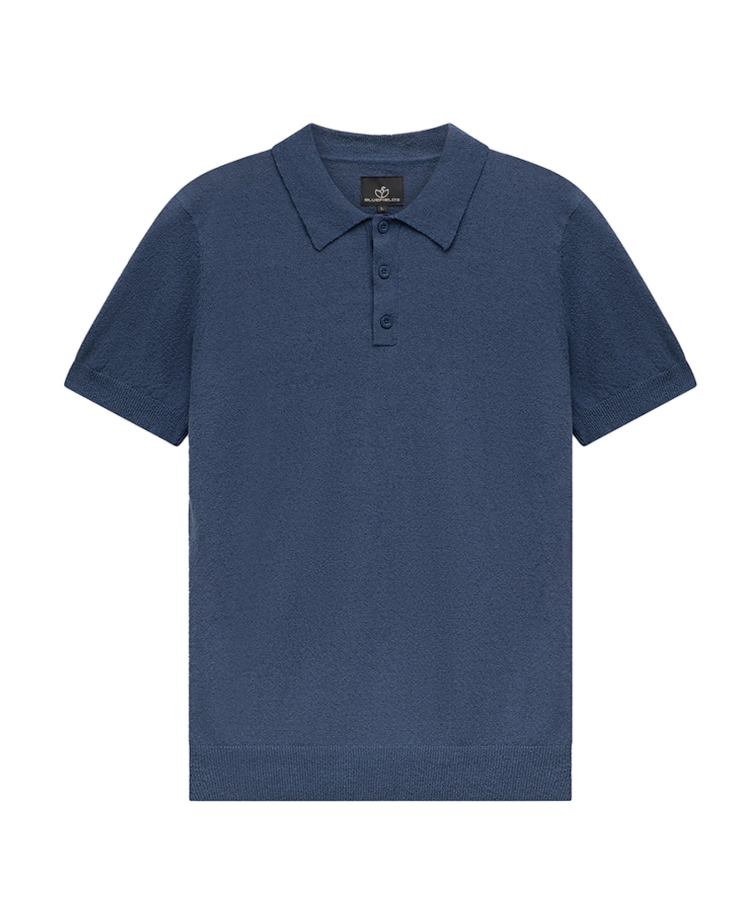 Heren polo blauw
