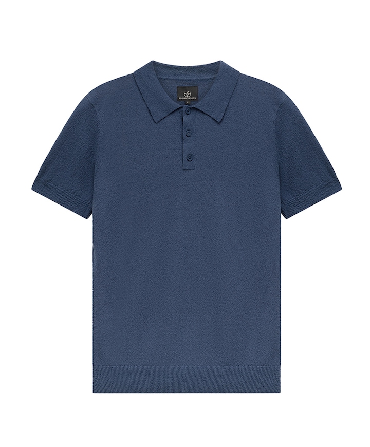 Heren polo blauw