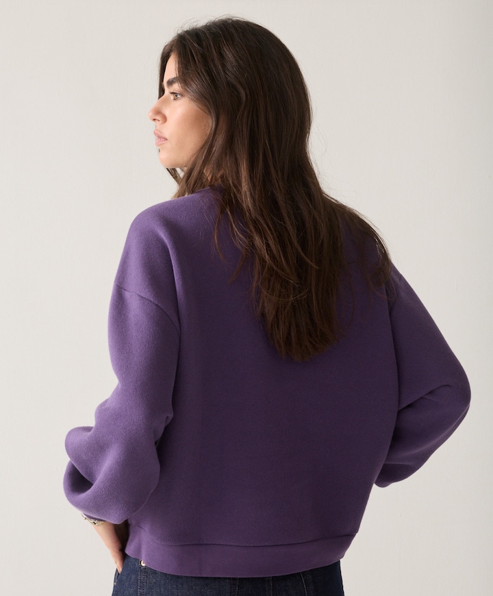 Dames sweater paars
