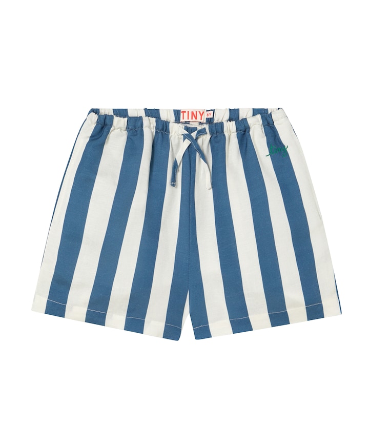 Stripes jongens korte broek blauw