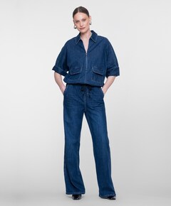 Dames blouse blauw
