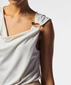 Dames top ecru
