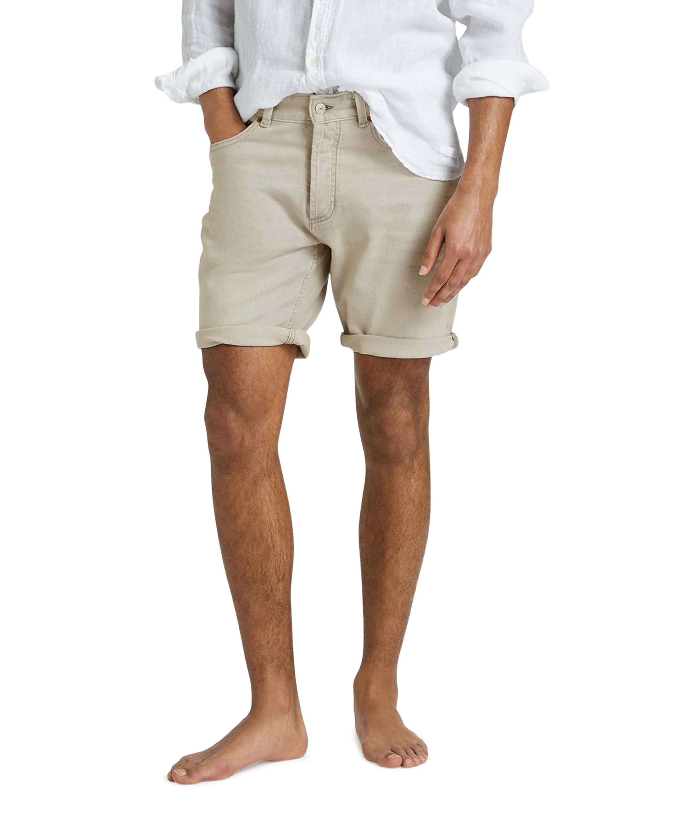 RIDGE SHORT C 032 heren jeans grijs