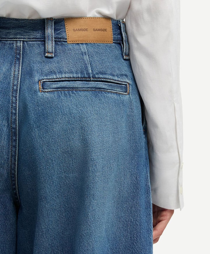 Saharper pleat 15893 dames jeans blauw