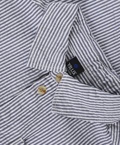 Jongens overhemd korte mouw blauw