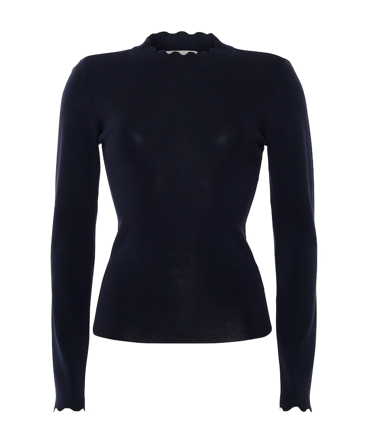 Dames longsleeve blauw