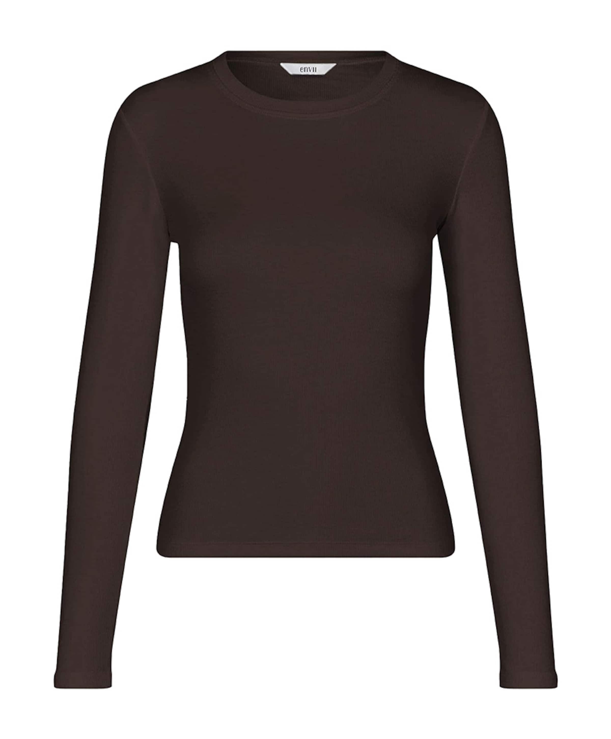 Dames longsleeve bruin