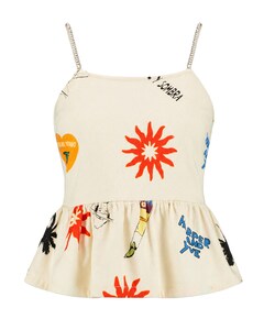 Dames top beige