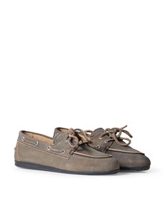 Boat Loafer Brushed dames mocassins grijs