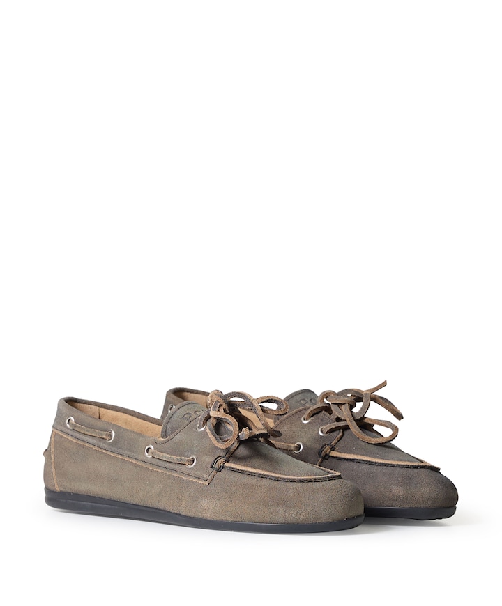Boat Loafer Brushed dames mocassins grijs