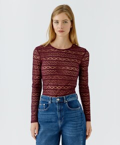 Dames longsleeve rood