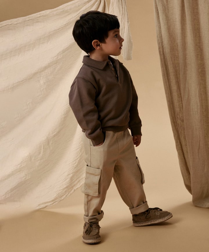 Meisjes sweater bruin