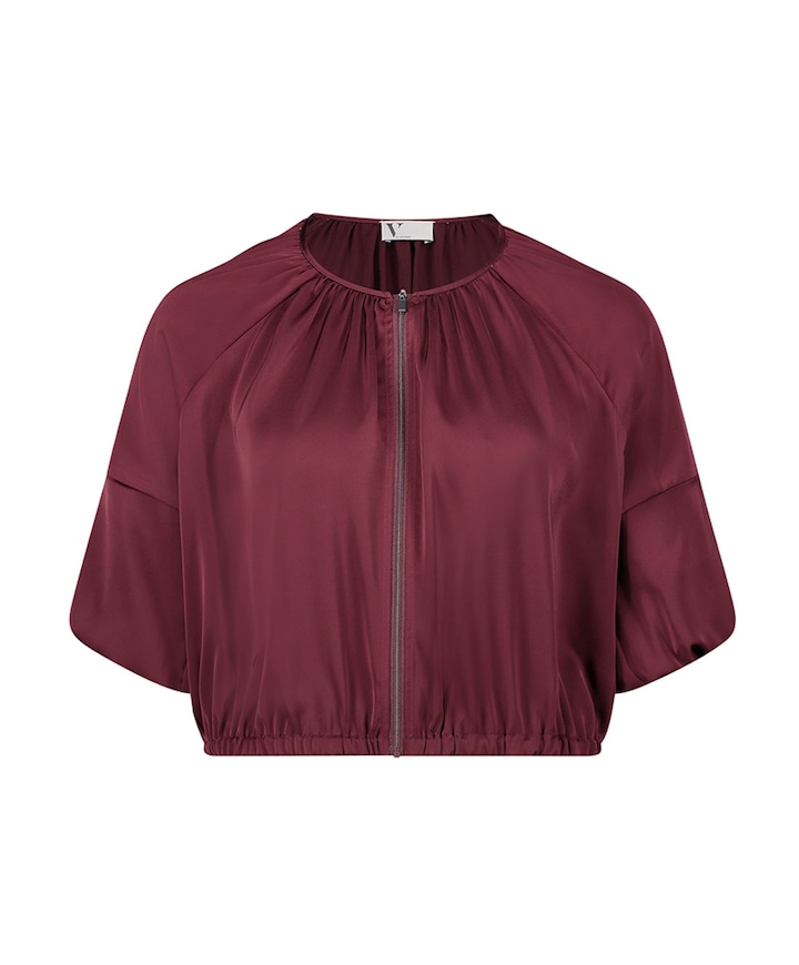 Dames jas bordeaux