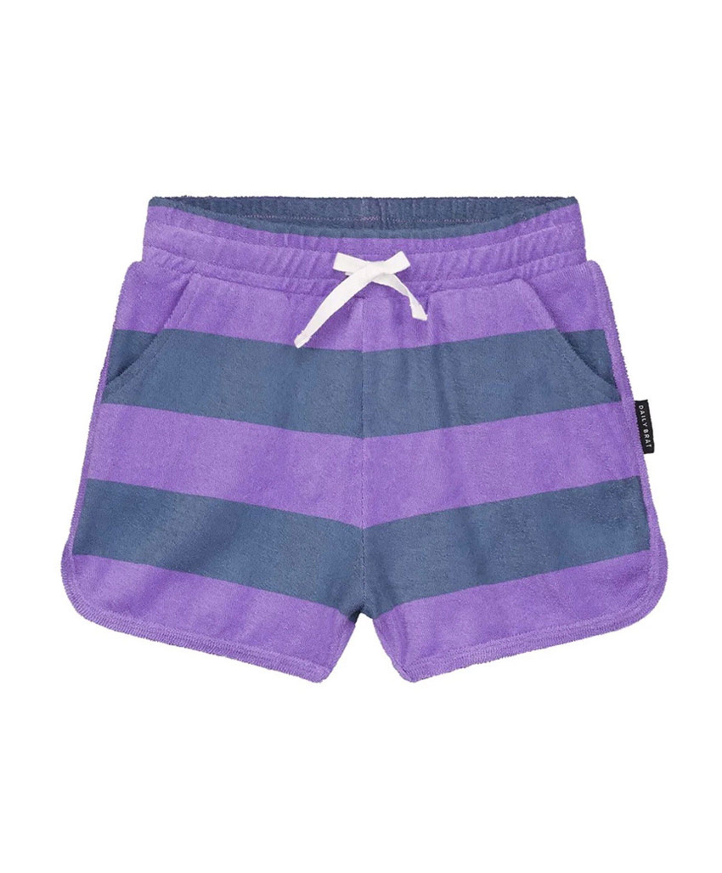 Striped towel jongens korte broek groen