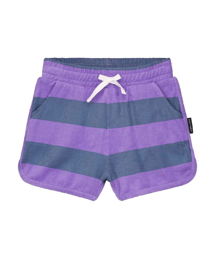 Striped towel jongens korte broek groen