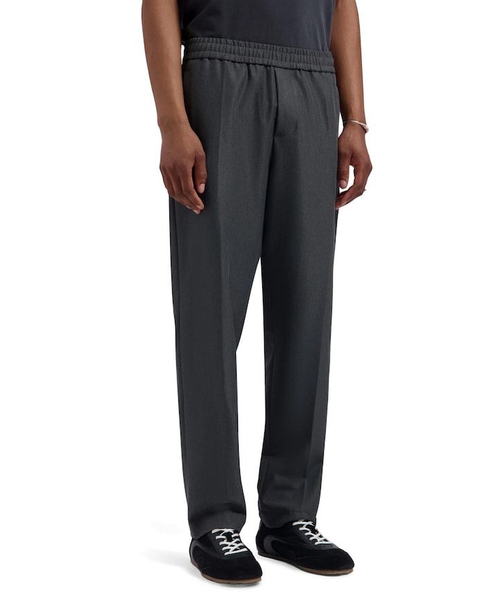 Slim Elasticated Pant heren pantalon grijs