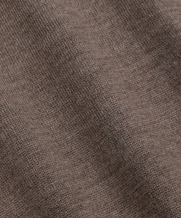 Heren trui met rits beige