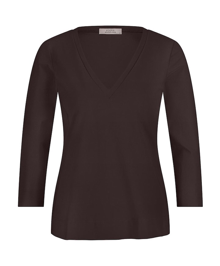 Dames longsleeve bruin