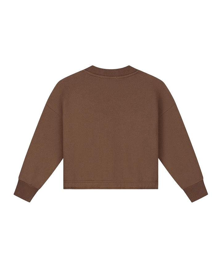 Meisjes sweater bruin