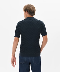 Heren polo blauw
