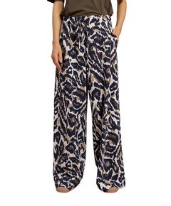 Grace leopard dames broek bruin