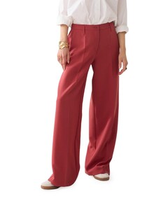 Wide legs foam uni dames broek rood