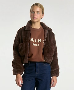 Meisjes jas bruin