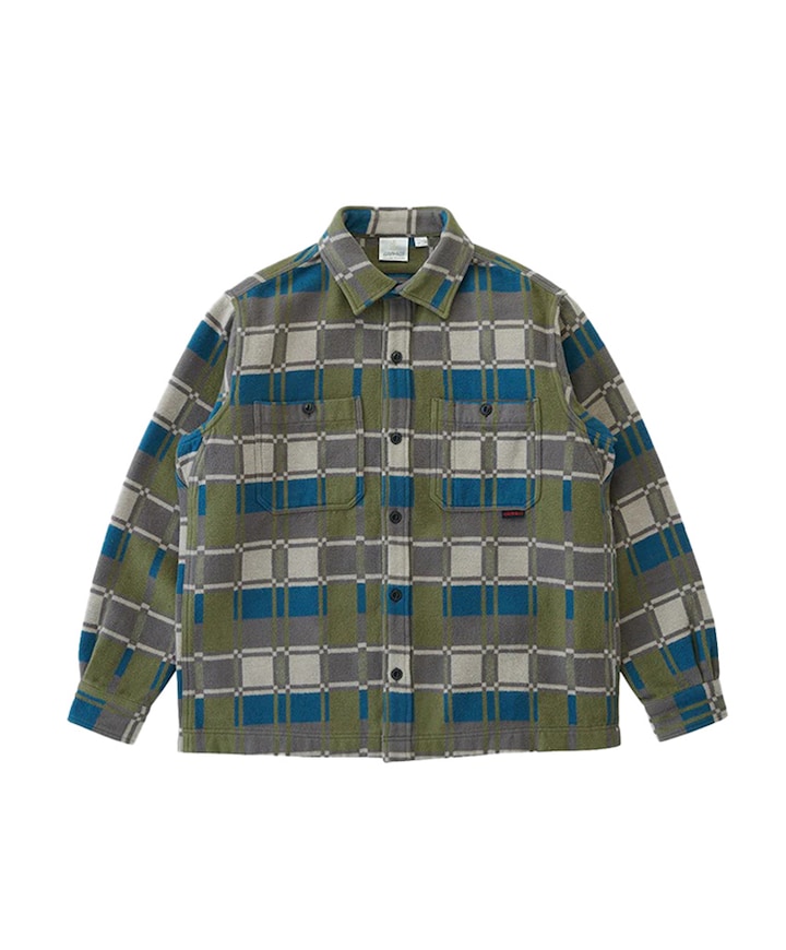 Heren overhemd lange mouw grijs