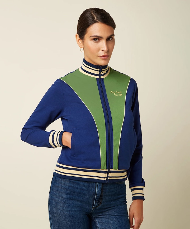 Dames vest blauw