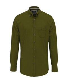 Heren overhemd lange mouw groen