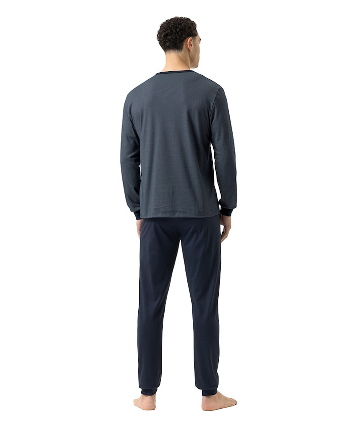 Heren pyjamaset blauw