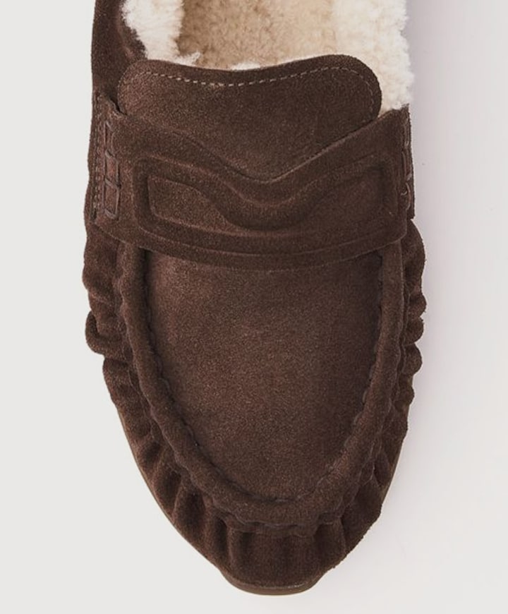 Riley Mio Fur (L) dames loafers bruin
