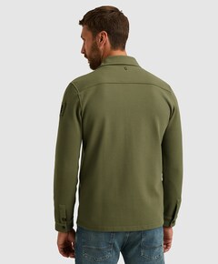 Heren overhemd lange mouw groen