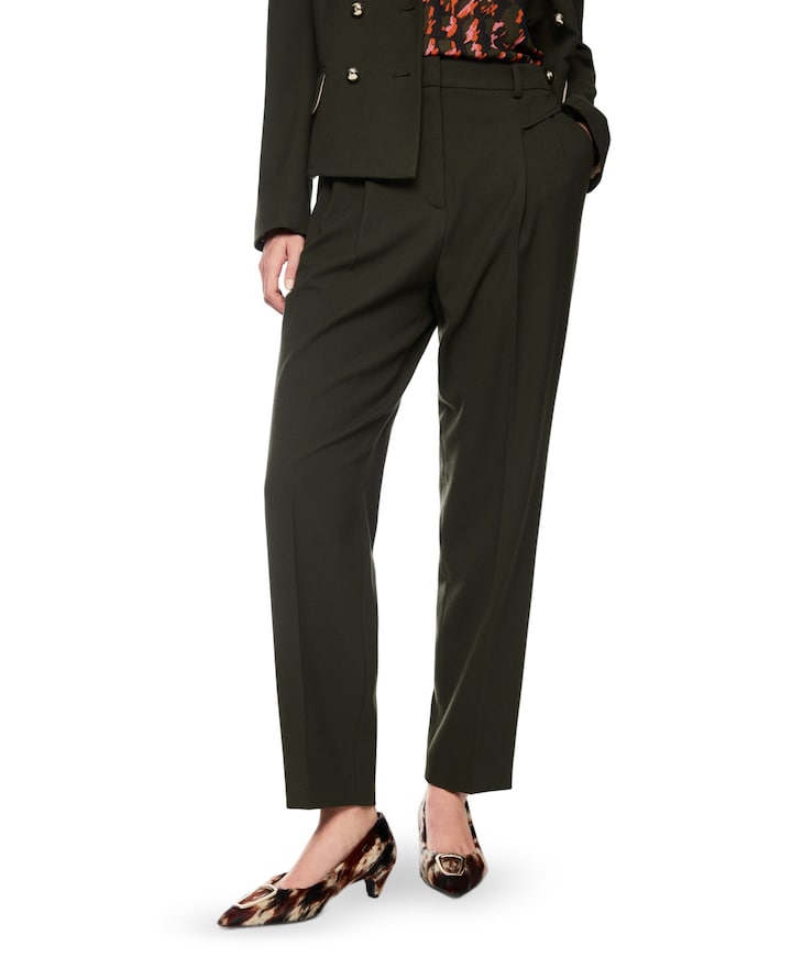 FAQUS dames pantalon groen