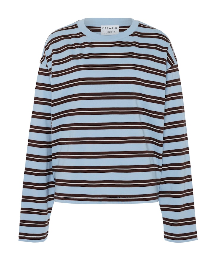 Dames longsleeve blauw