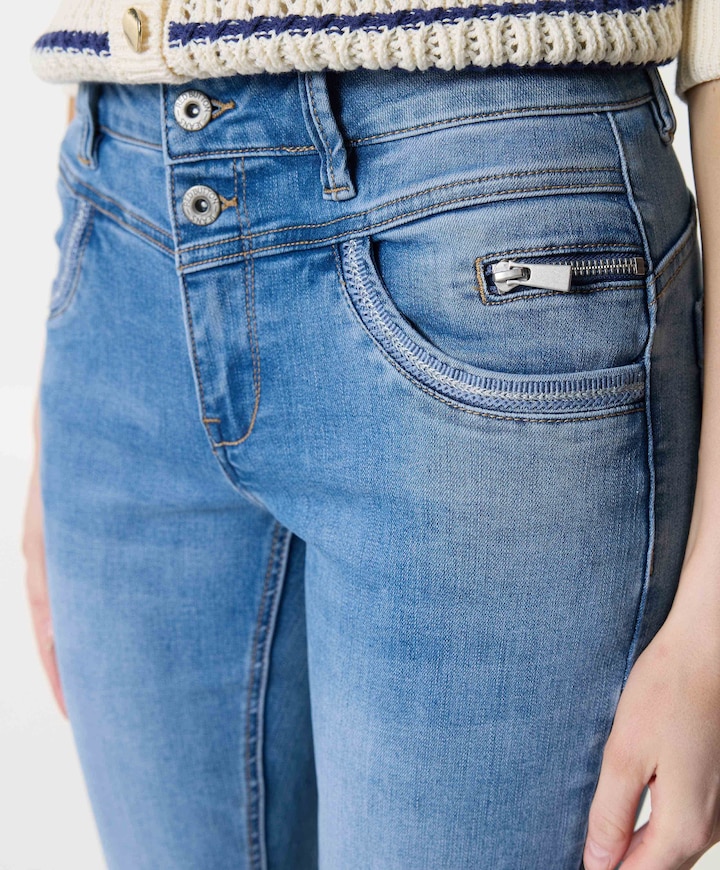 Sienna Stone Used dames jeans blauw