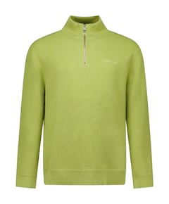 Heren trui met rits groen