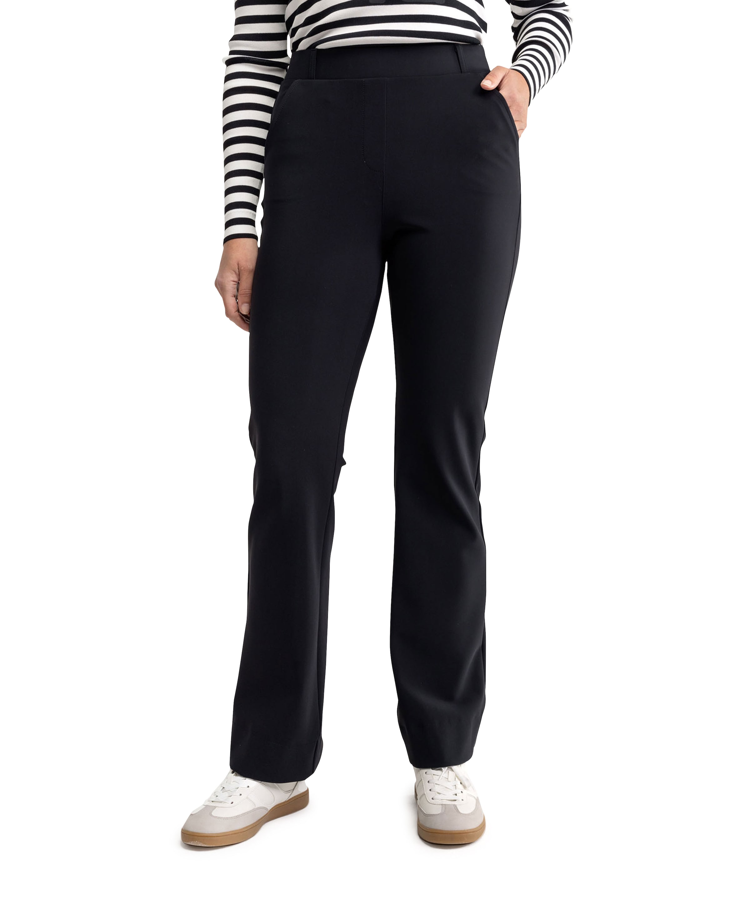 Flair bonded trousers zwart