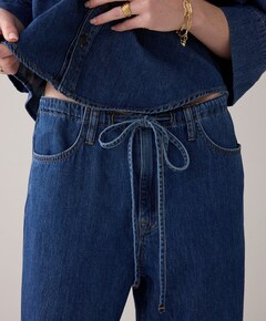 Jeans loose fit Light cotton twill dames jeans blauw