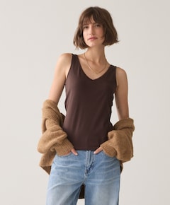 Dames top bruin