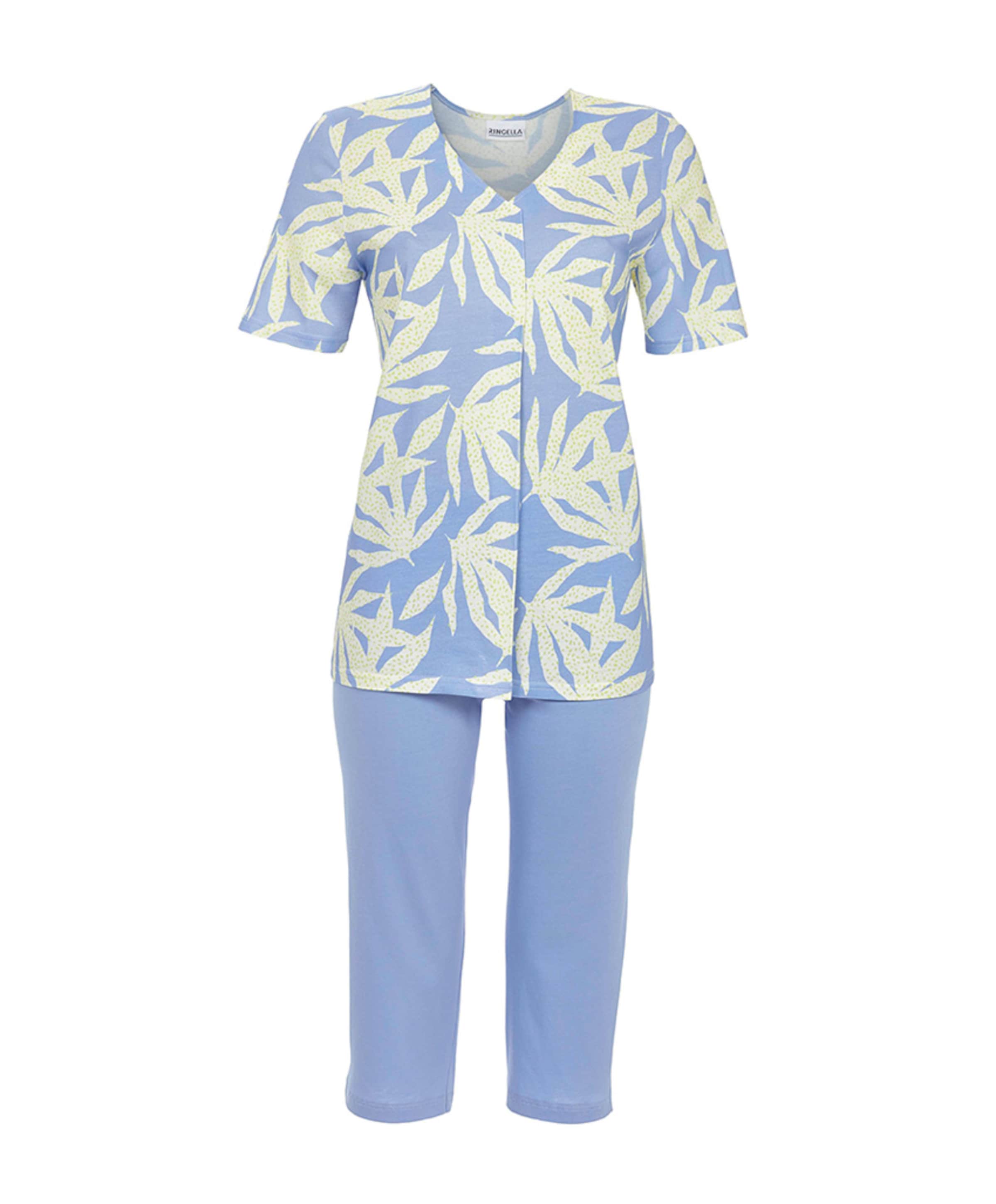 Dames pyjamaset blauw