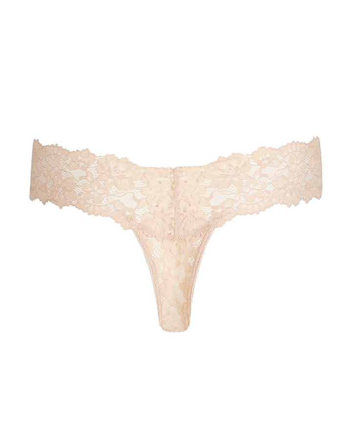 Dames string beige