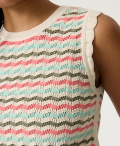 Dames top ecru