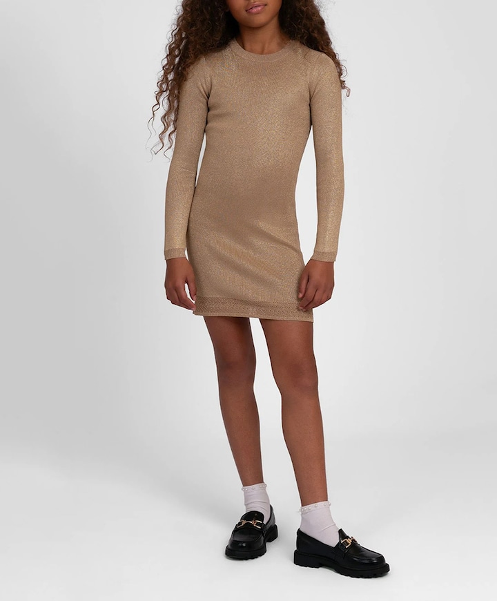 Meisjes jurk bruin
