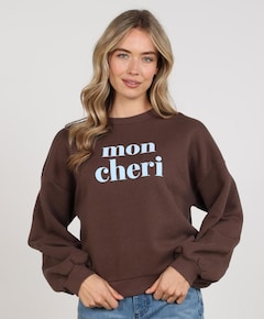 Dames sweater bruin